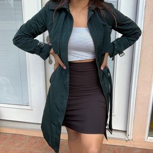 Olive dark green Zara Coat
